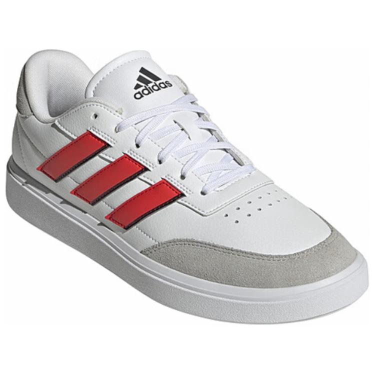 Adidas Courtblock Comfortable Fashion Slip Resistant Durable Low Top Lifestyle Casual Shoes Men Sneaker White Red IH4713