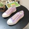 Весна/осень женские кроссовки низкие дышащие парусиновые туфли летние туфли на шнуровке с мягкой подошвой балетки повседневные женские вулканизированные туфли