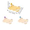 Rectangle Parrot Perch Stand with Water Bowl Birdcage Food Bowl  Easy To Clean