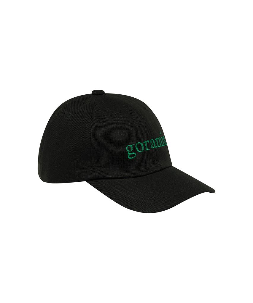 Кепка с козырьком с логотипом GORAMIS Serif [Черная]