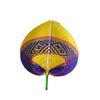 Chinese Style Hand-woven Fan Bamboo Heart Shaped Fan Weave Crafts Colorful Bamboo Fan  Cooling