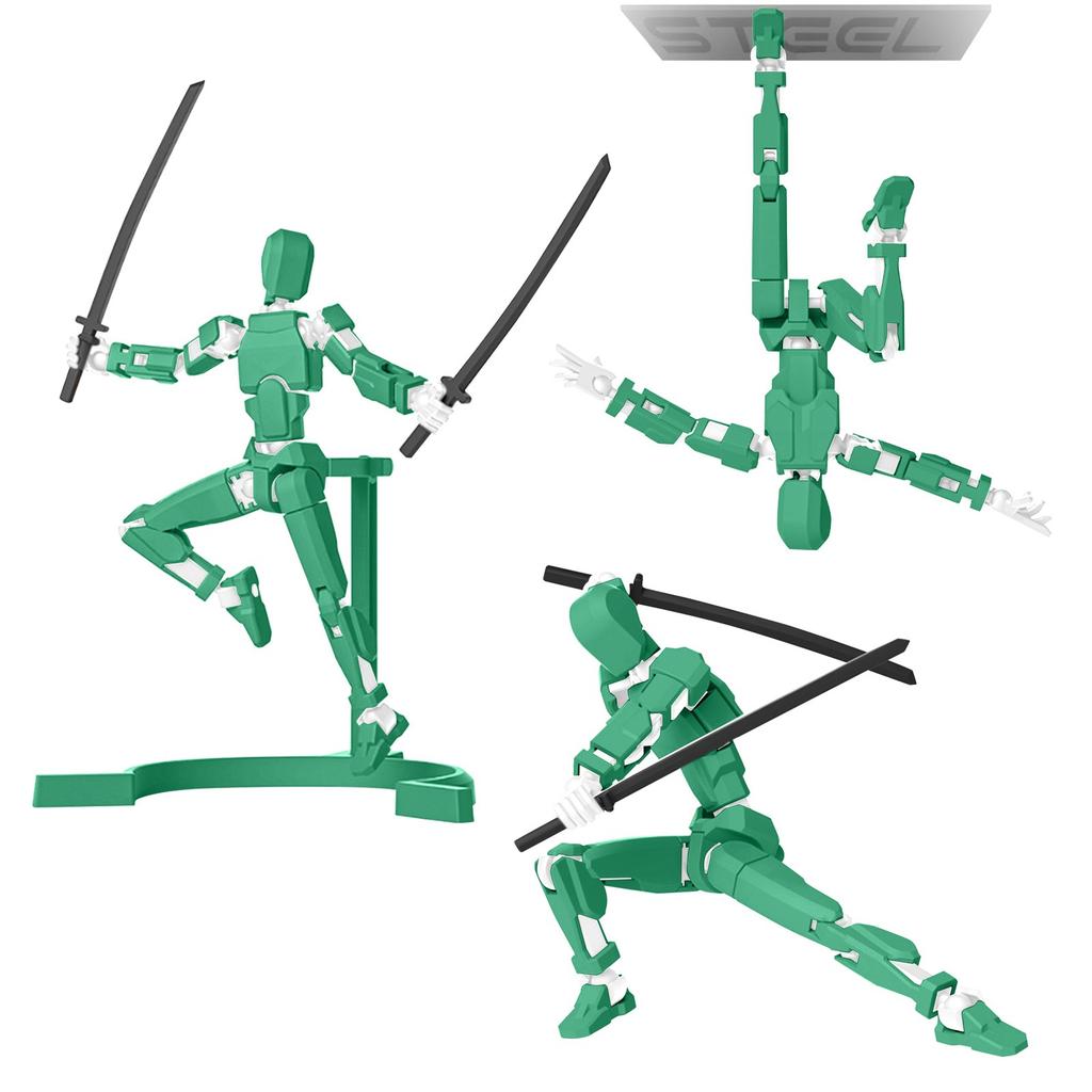 Магнитная кукла с 13 подвижными суставами, напечатанная на 3D-принтере, кукла-манекен 4-го поколения, полностью уменьшающаяся в размерах