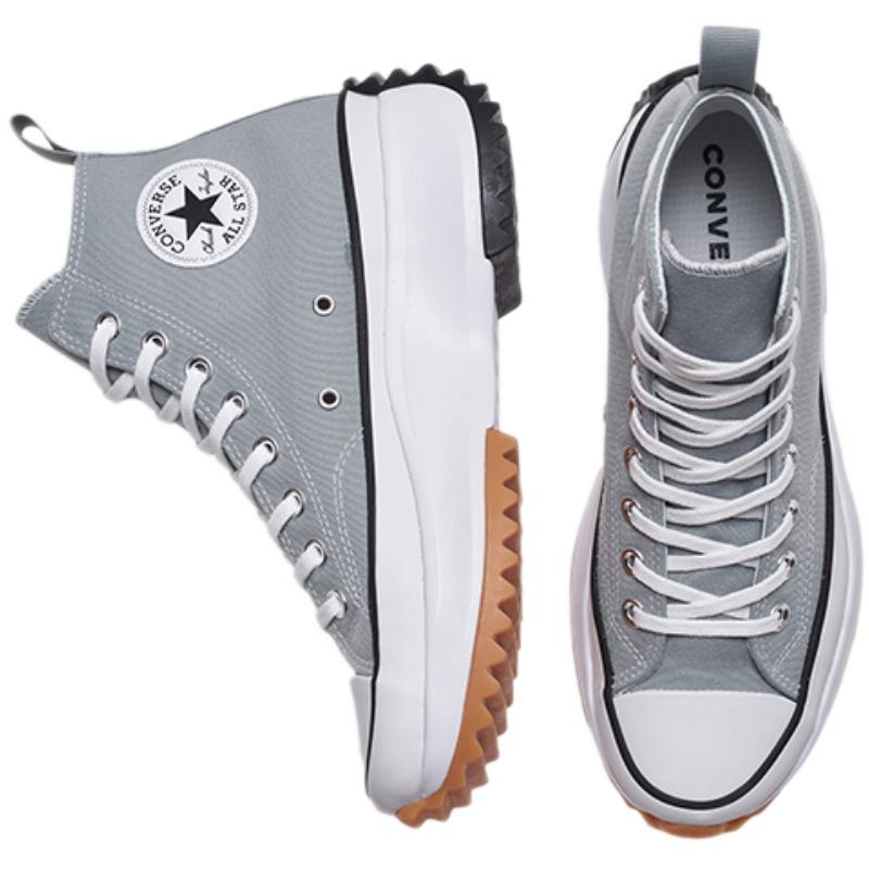 Converse Run Star Hike High 'Ash Stone' Simple and Comfortable High-Top Canvas Shoes Unisex Off-White