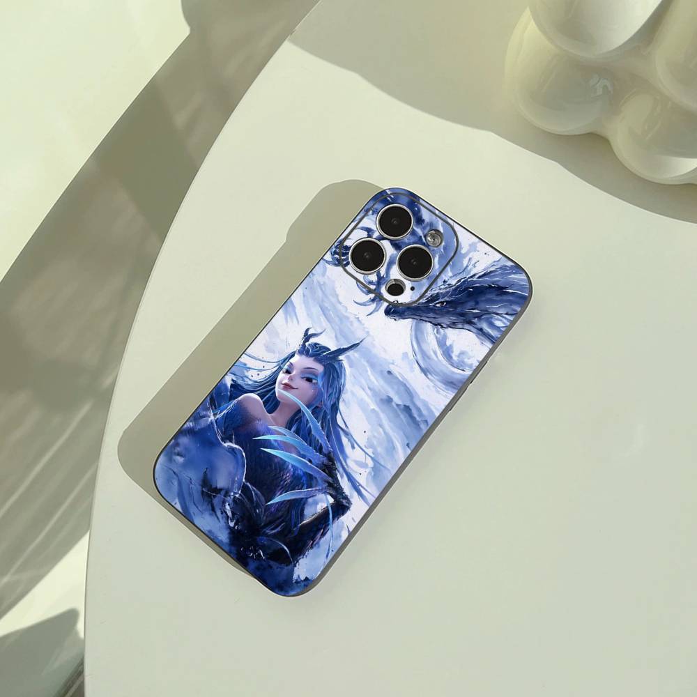 Горячий аниме чехол для телефона N-Z-Ne-zha для iPhone 17,16,15,14,13,12,11 Pro Max,16/15/14Plus,XS Мягкая черная крышка