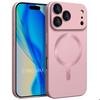 Protective Case - E.F.Connection - for iPhone 17 Pro Max - Silicone with Magnetic Ring - Pink