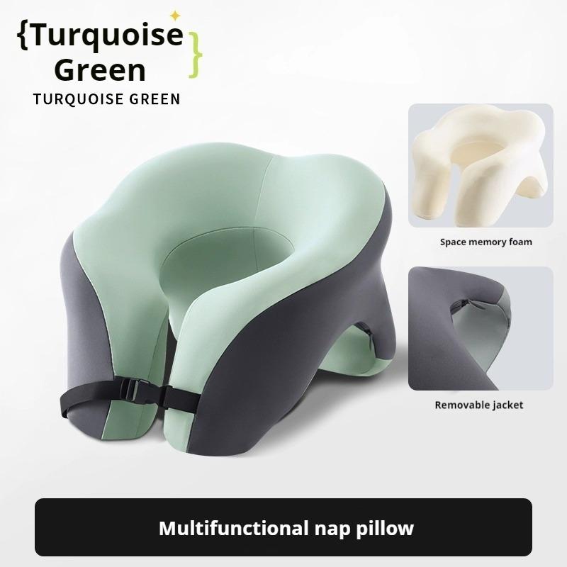 Подушка для путешествий 2 в 1 лицом вниз с охлаждающим гелем и пеной с эффектом памяти Подушка для лица для расслабления рук Сон на столе во время обеденного перерыва