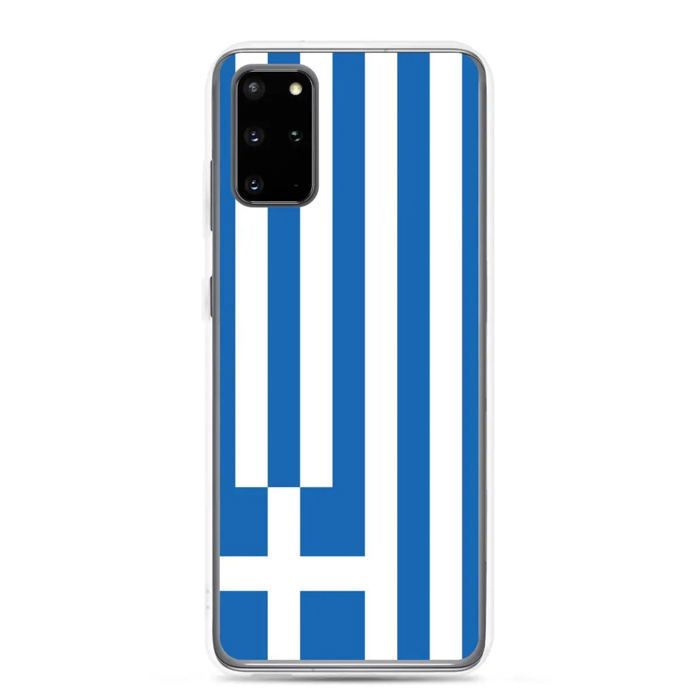 Coque Téléphone - Samsung - Galaxy S20 Ultra - Drapeau Grèce - Souple - Multicolore