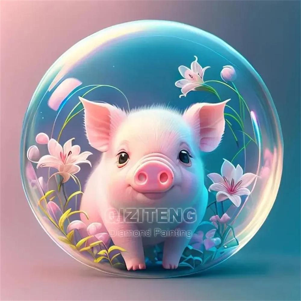 5D AB Diamond Painting Unicorn Tiger Dog Glass Ball Animal Picture Cross Embroidery Mosaic Kit Hobbies Diy Decoration