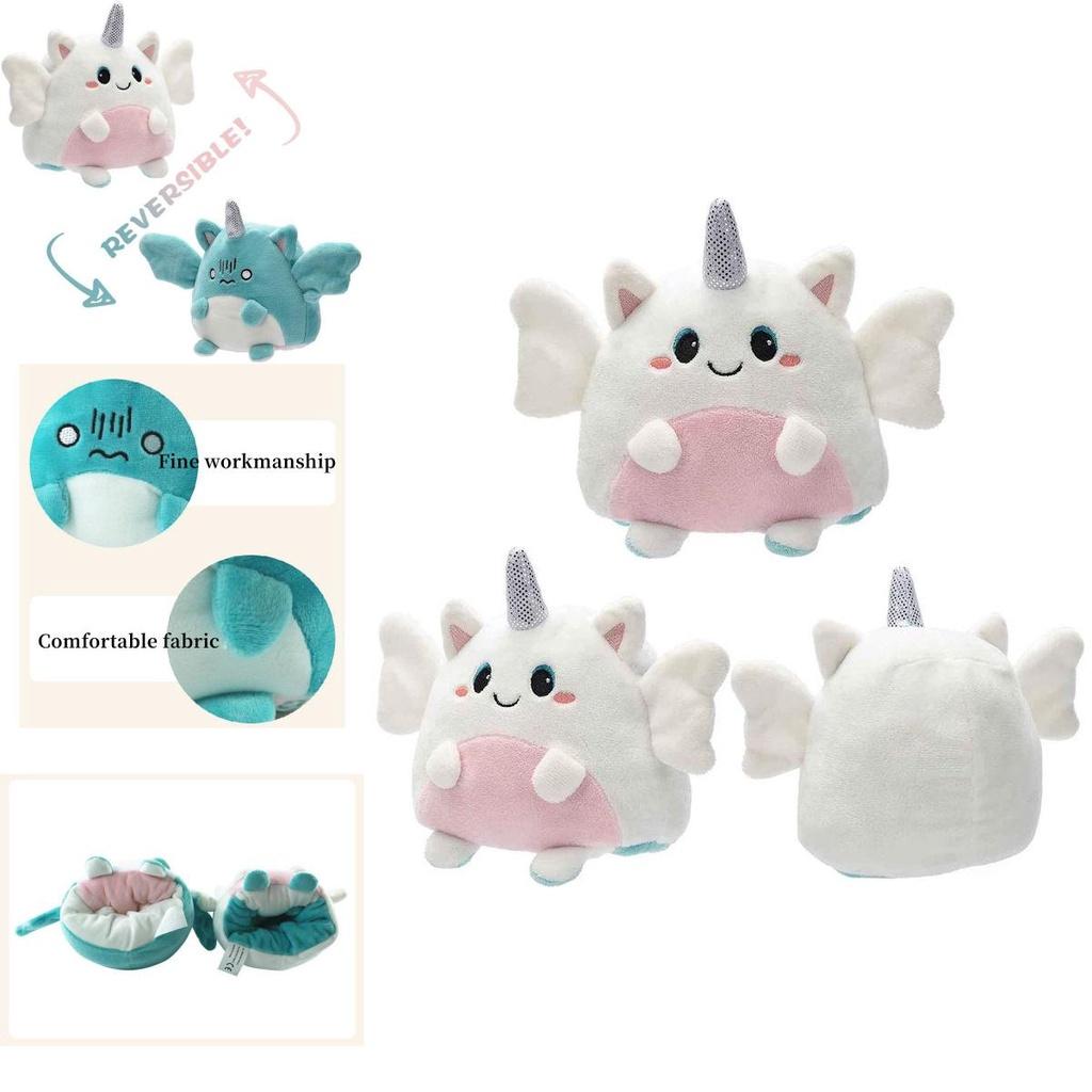 Squishmallows Двусторонний плюшевый игрушечный ангел, меняющий лицо