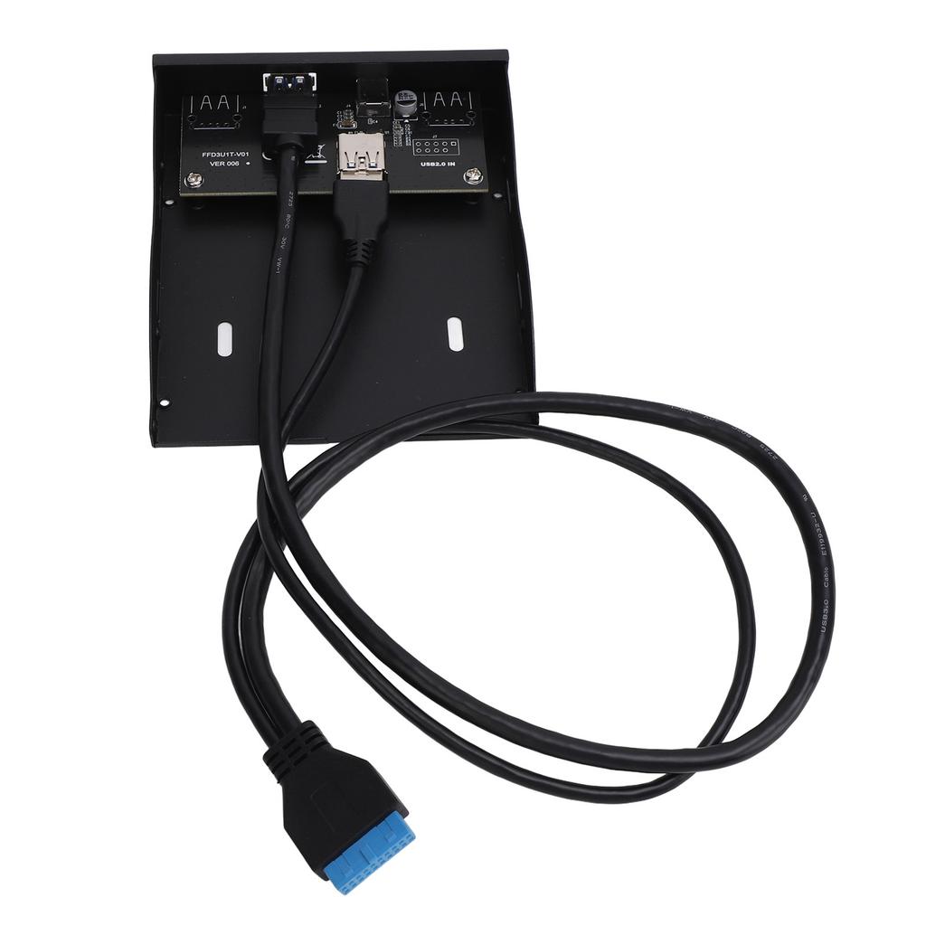 USB 3.2 GEN1 Концентратор на передней панели 5 Гбит/с Высокоскоростной Тип C и USB 3.0 Розетка 19-контактный Отсек для дисковода 3,5 дюйма для компьютеров