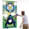 1Pc, Baseball Toss Games With 3 Bean Bags, Indoor Outdoor Bean Bag Toss Game For Sport Theme Party Decorations Supplies