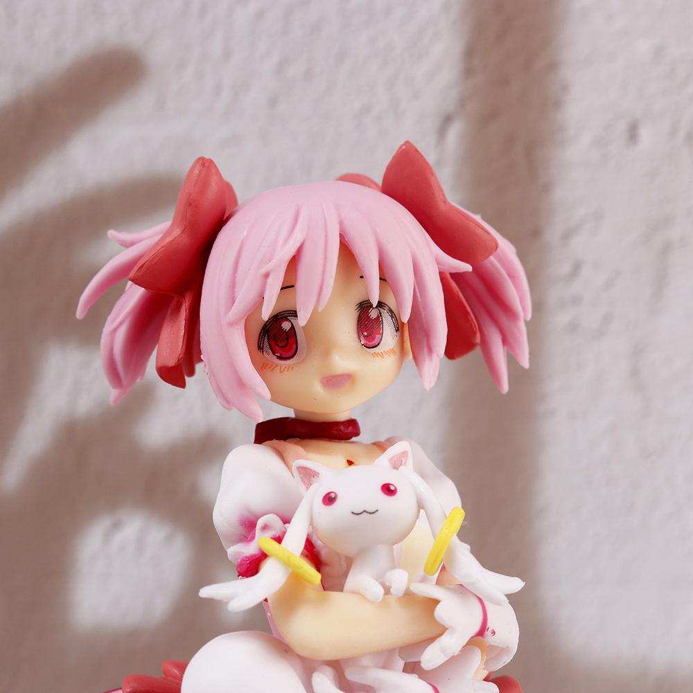 18 см Puella Magi Madoka Magica Аниме Фигурка Канаме Мадока Экшн-фигурка Магическая Девочка Модель Декор Статуэтка Куклы Игрушки Рождественский Подарок