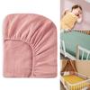 Comfortable Cotton Bed Sheets Soft & Breathable Baby Bed Crib Fitted Sheets Cradles Mattress Cover Sleeve for Infants