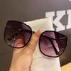 Beach Travel Metal Frame Sun Glasses Square Eyewear Vintage Oversized Sunglasses  for Women