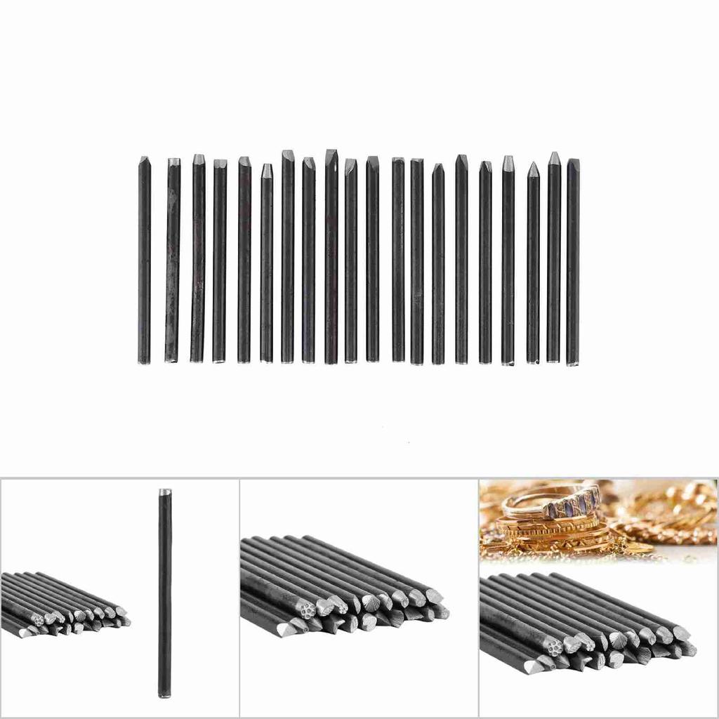 Комплект оборудования для наковальни и зубила для обработки ювелирных изделий, изготовления инструментов для резьбы (20шт)