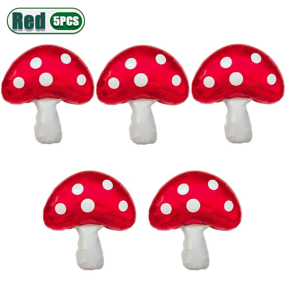 31x21 дюйм Фольгированные шары в виде грибов Большие Тема леса Вечеринка по случаю дня рождения Рождественское украшение Надувные шары-грибы Принадлежности