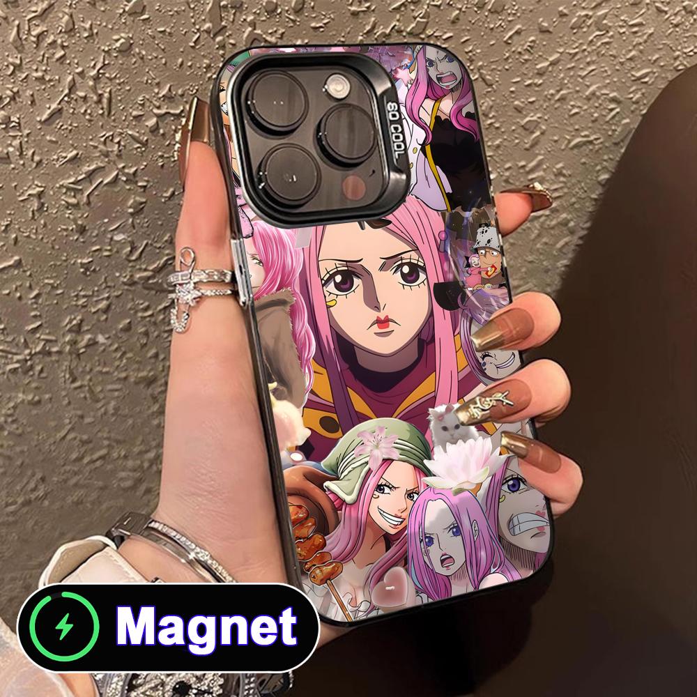 Jewelry Bonney Phone Case for iPhone 17 16 15 14 13 12 11 Air Pro Max Plus Colorful Silver MagSafe Cover