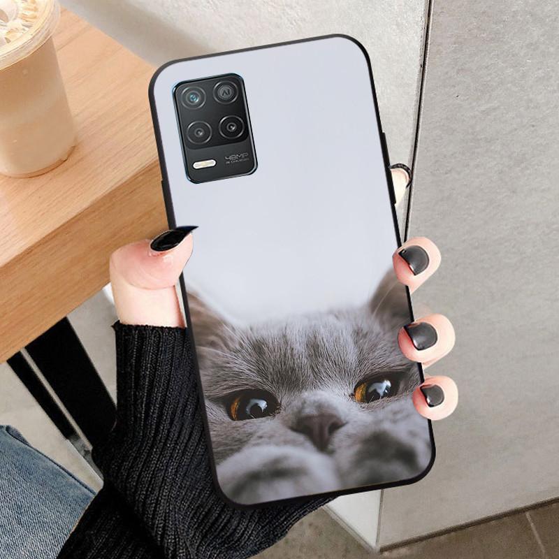 For Realme 8 4G 5G Case 8 Pro Soft Silicone Case For oppo Realme 8i RMX3151 Black Wolf Back Cover For Realme 8Pro Phone Bumper