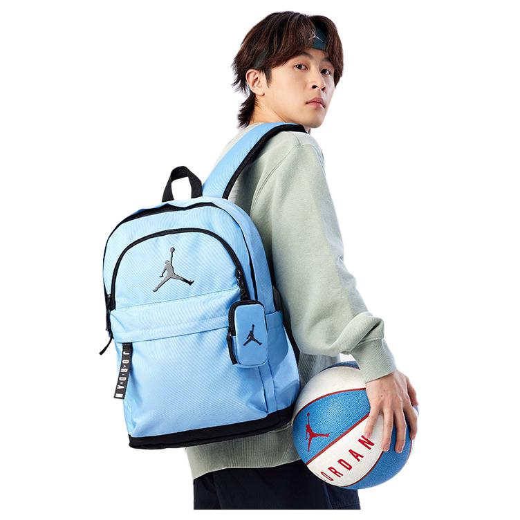 New Jordan Polyester Backpack Unisex Blue JD2513167GS-005