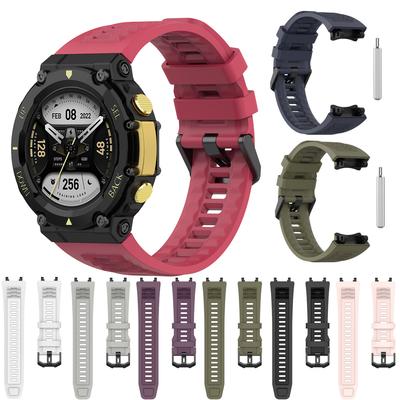 Модный силиконовый ремешок для часов для умных часов Huami Amazfit T-Rex 2, браслет, спортивный ремешок на запястье для Amazfit T Rex 2