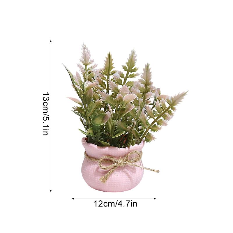 1/4 шт. Имитация горшечных растений Милый дизайн фаленопсиса Офисный декор Розовая тема Подарок Мини-вечеринка 13 см