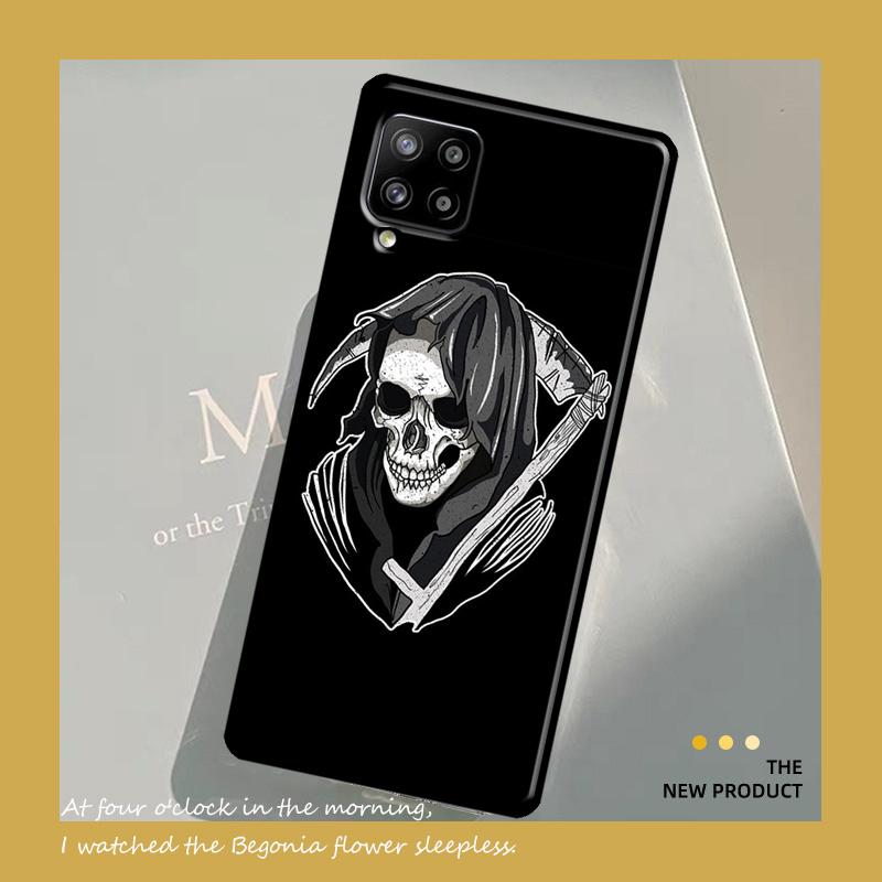 Grim Reaper Skull Skeleton Case For Samsung Galaxy A54 A34 A13 A23 A33 A53 A73 A12 A22 A32 A52 A51 A71 A14 Cover