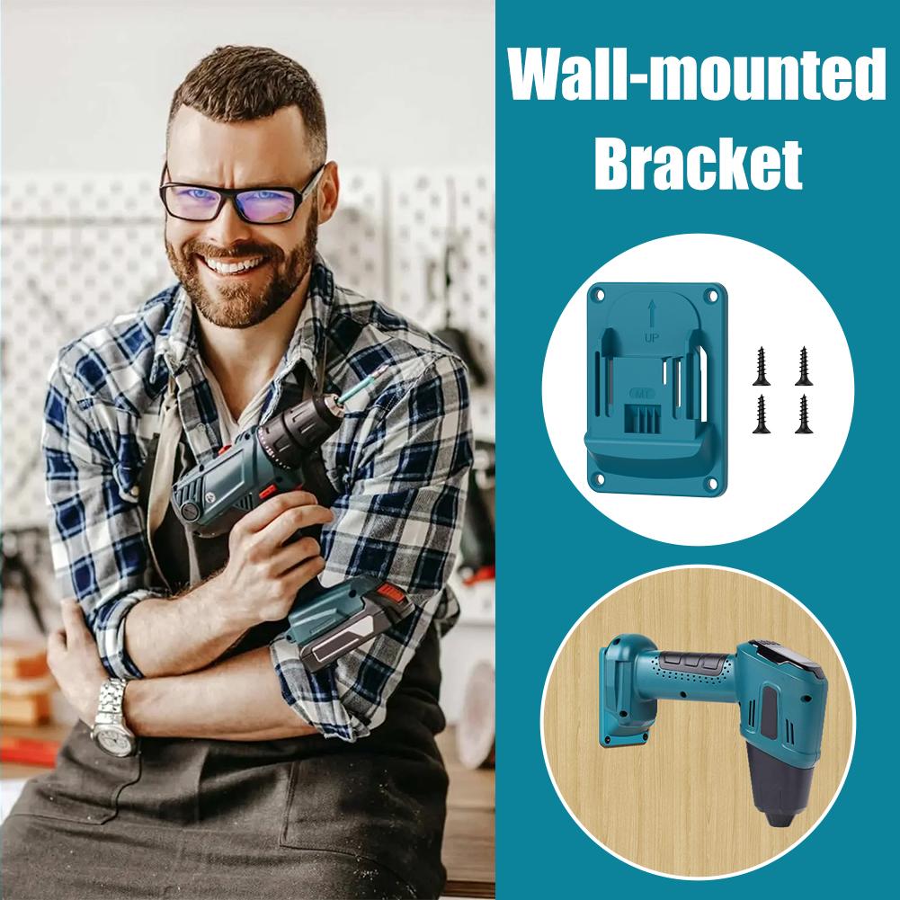 Wall-mounted Electric Tool Holder Durable Wear-resistant Battery Holder Connector Sturdy Easy To Use Battery Base For Makita 18V
