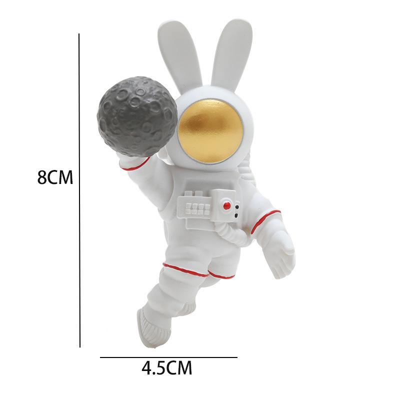 Космический астронавт наклейки на холодильник Длинноухий кролик 3D кукла магнит Магнит украшение для холодильника Po настенный подарок
