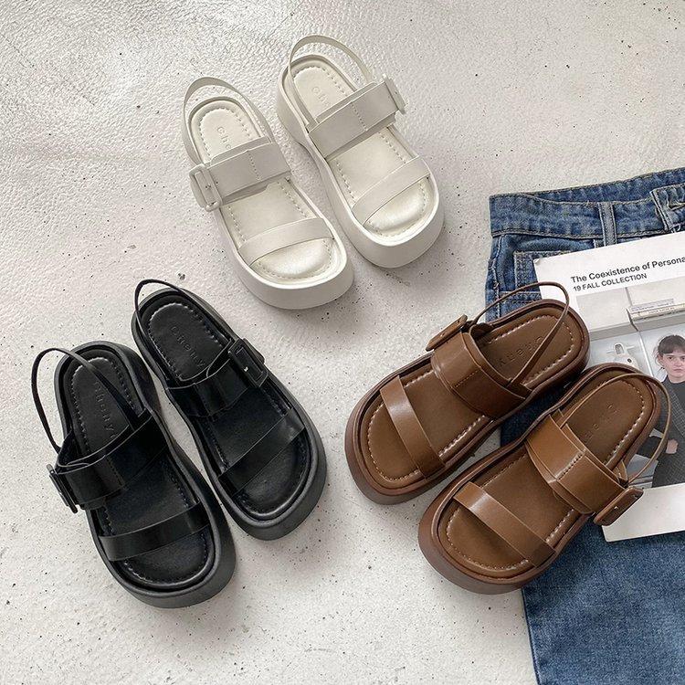 Женские летние повседневные римские сандалии на платформе