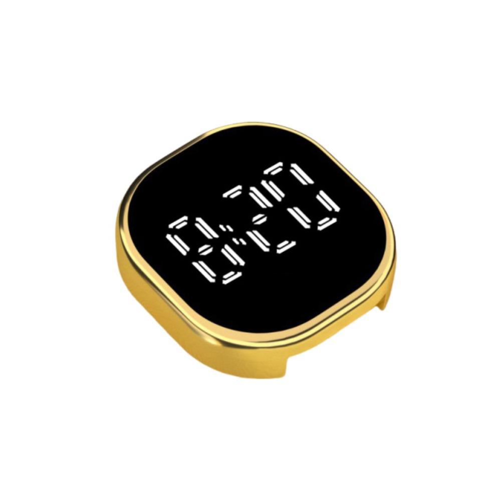 Mini Luminous Car Clock LED Time Display LED Electronic Watch Stick-On Clock Automobile Interior