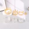 Crown Cake Decoration Princess Topper Pearl Tiara Children Hair Ornaments for Wedding Birthday Party Cake Decoration