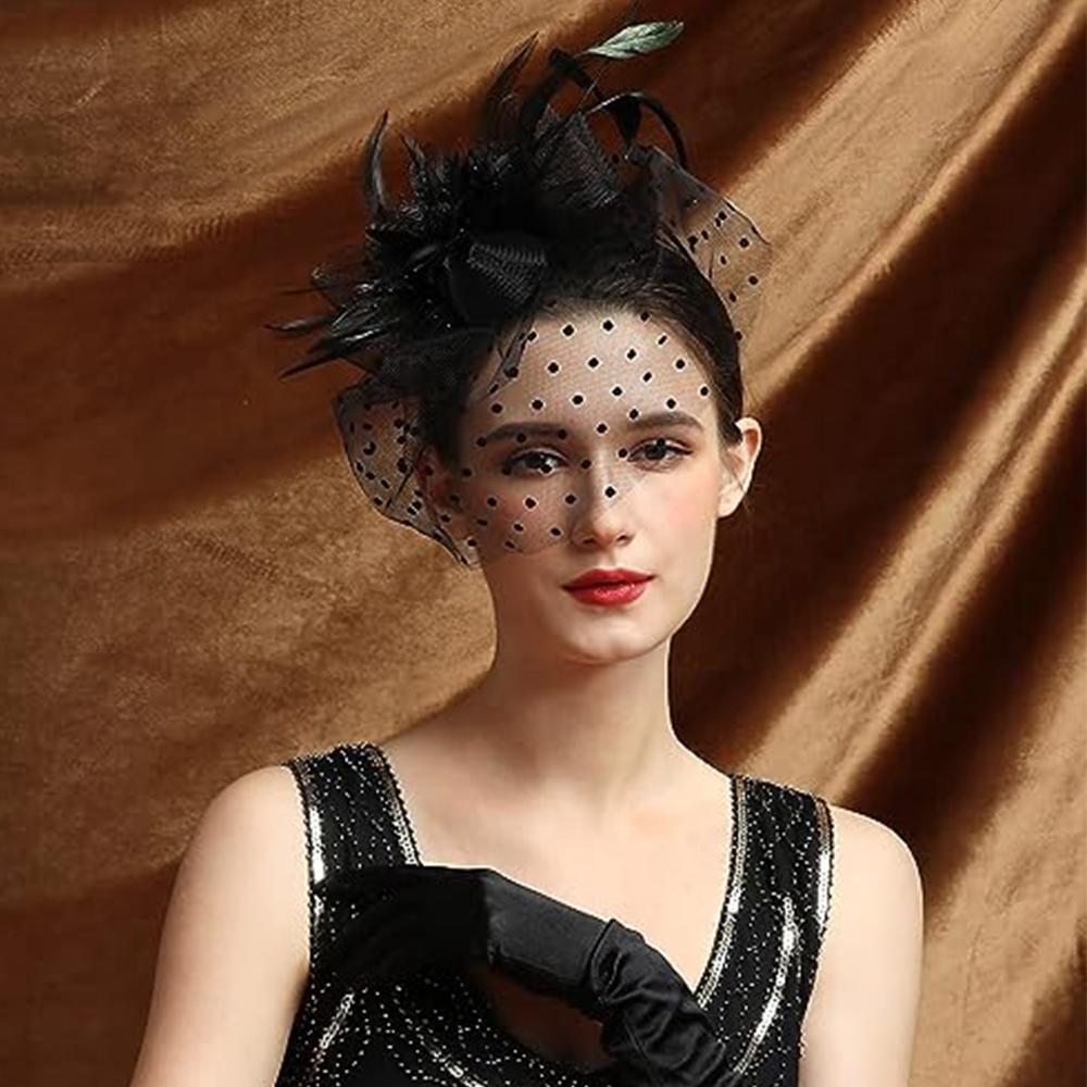 Шляпа Comott Fascinators, повязка на голову с перьями, женские чародеи, головной убор для чаепития с зажимом, шляпа дерби для девочек и женщин