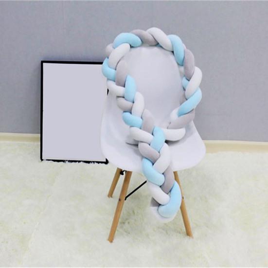 Подушка-шар с узлом, плетеный бампер для детской кроватки, европейский вязаный чехол для детской кроватки