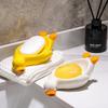 Creative Duck-shaped Ceramic Soap Dish for Bathroom Storage