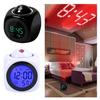 Проекционные часы-будильник Цифровой дисплей Отображение температуры Функция повтора Будильник с питанием от USB/батареи Современный