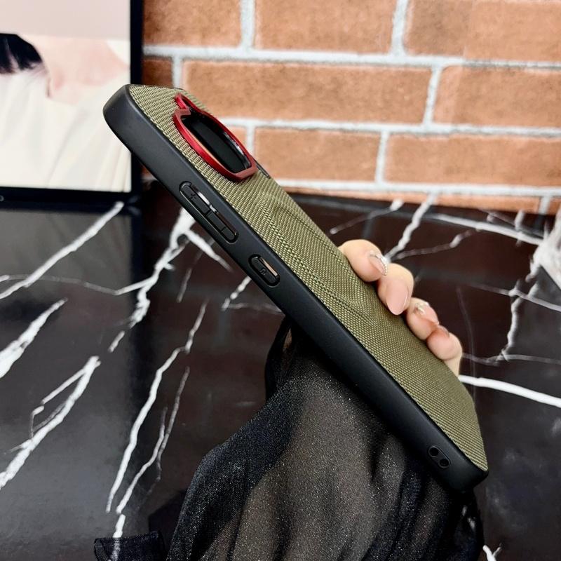 Чехол для Nothing Phone 4a Магнитный Плетеный из нейлона Матовая кожаная Защитная задняя крышка Бампер