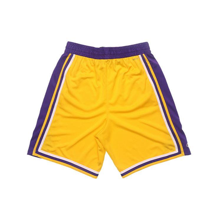 Nike NBA Icon Edition Team Limited Летние дышащие баскетбольные шорты со средней посадкой SW Fan Version Мужские брюки желтые AJ5617-728