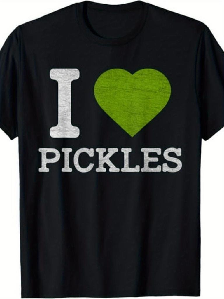 Funny I Love Pickles T-Shirt for Men & Women - Vintage Pickle Lovers Graphic T