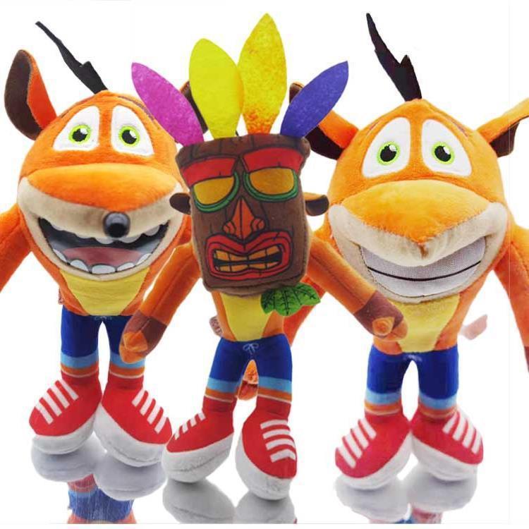 Crash Bandicoot сумасшедшая трилогия серии плюшевая кукла мультфильм украшение кукла подарок для