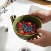 Large Capacity Swirl Berry Washing Drain Bowl Berry Strainer Basket  for Vegetable Fruits