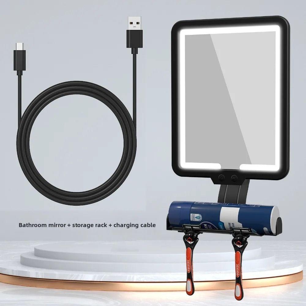 Waterproof Fogless Shower Mirror Adjustable Wall-Mounted Mirror Anti-Fog Mirror Bathroom