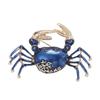Ретро эмалированная брошь в форме краба, изысканная булавка из сплава, костюм с лацканами, женский значок, ювелирное изделие, подарок, аксессуары для пальто