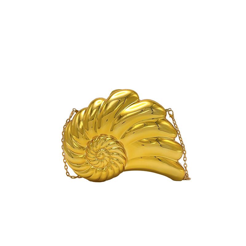 Персонализированная акриловая сумка-ракушка 2025 новая европейская и американская мода блестящая сумка на плечо женская цепочка кроссбоди вечерняя сумка