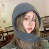Autumn And Winter Balaclava Hat Children, Scarf One-Piece Hooded Shawl With Woolen Hat For Warmth, Ear Protection, And Neck Scarf