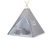 Tipi tent for children + feather pendants - Chevron black