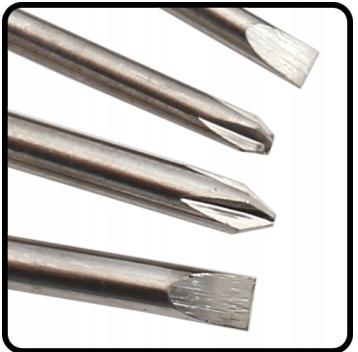 6-piece precision screwdrivers with metal handles and case