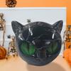 1/2/3PCS Black Cat Figurine Resin Luxury Black Cats Stone Sculpture Decorative Cat Head Ornament Home Office Desk Decor Gift