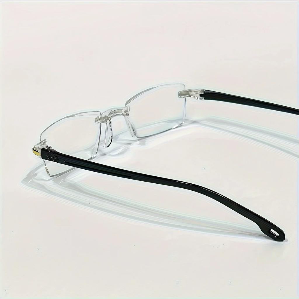 6Pcs Ultralight Reading Glasses Men Women Rimless Blue Light Blocking Computer Glasses Vintage Hd Lens Presbyopia Eyewear