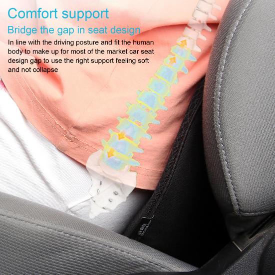 Car Seat Cushion Relieve Back Pain Enhance Driving Experience Seat Cushion for Long-distance Travel Ultimate Comfort