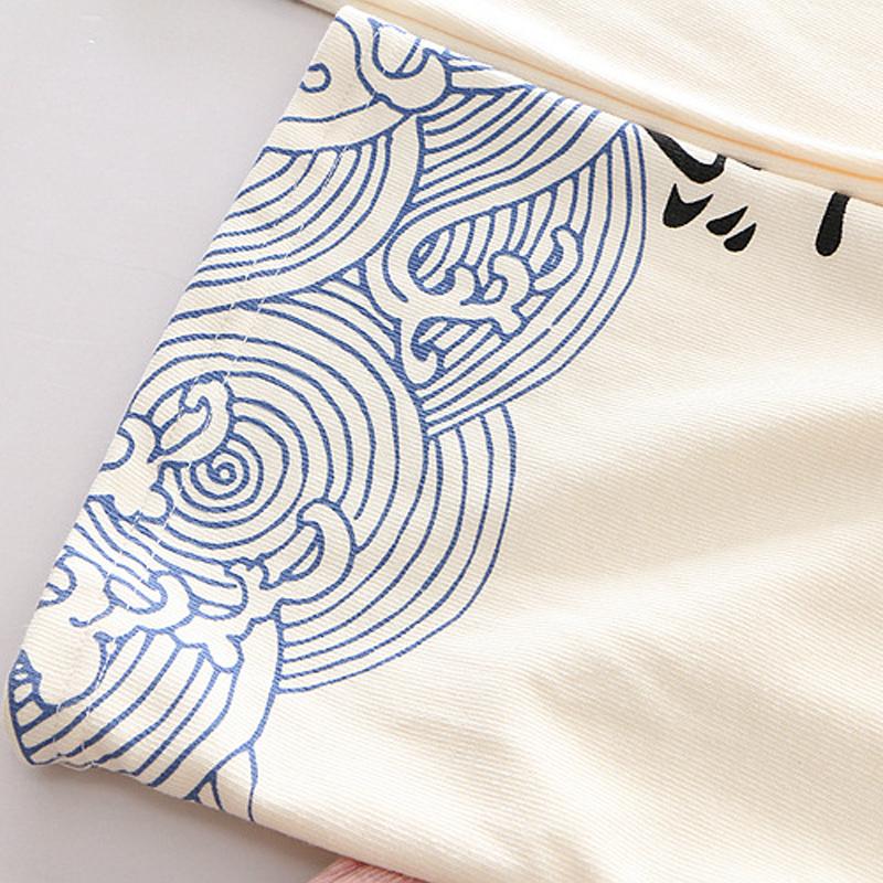 Anime Print Women Hoodies Students One Size Sweatwear Loose Color Matching Raglan Sleeves Printed Hooded Pullover Japanese Top